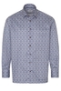 ETERNA LANGARM HEMD COMFORT FIT TWILL BRAUN BEDRUCKT