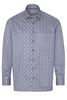 ETERNA LANGARM HEMD COMFORT FIT TWILL BRAUN BEDRUCKT