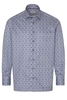 ETERNA LANGARM HEMD COMFORT FIT TWILL BRAUN BEDRUCKT