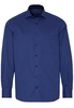 ETERNA LANGARM HEMD COMFORT FIT TWILL DUNKELBLAU BEDRUCKT