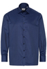 ETERNA LANGARM HEMD COMFORT FIT TWILL DUNKELBLAU STRUKTURIERT
