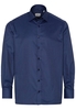 ETERNA LANGARM HEMD COMFORT FIT TWILL DUNKELBLAU STRUKTURIERT