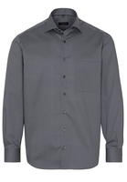 ETERNA LANGARM HEMD COMFORT FIT TWILL GRAU BEDRUCKT