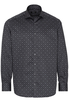 ETERNA LANGARM HEMD COMFORT FIT TWILL GRAU BEDRUCKT
