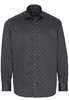 ETERNA LANGARM HEMD COMFORT FIT TWILL GRAU BEDRUCKT