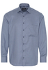ETERNA LANGARM HEMD COMFORT FIT TWILL GRAU STRUKTURIERT