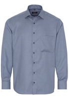 ETERNA LANGARM HEMD COMFORT FIT TWILL GRAU STRUKTURIERT