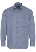 ETERNA LANGARM HEMD COMFORT FIT TWILL GRAU STRUKTURIERT