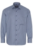 ETERNA LANGARM HEMD COMFORT FIT TWILL GRAU STRUKTURIERT