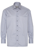 ETERNA LANGARM HEMD COMFORT FIT TWILL GRAU/BLAU BEDRUCKT