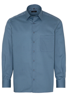 ETERNA LANGARM HEMD COMFORT FIT TWILL GRÜN/BLAU BEDRUCKT