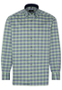 ETERNA LANGARM HEMD COMFORT FIT TWILL GRÜN/BLAU KARIERT