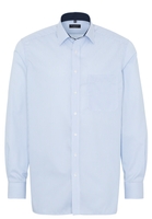 ETERNA LANGARM HEMD COMFORT FIT TWILL HELLBLAU GESTREIFT