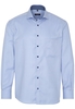 ETERNA LANGARM HEMD COMFORT FIT TWILL HELLBLAU STRUKTURIERT