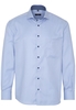 ETERNA LANGARM HEMD COMFORT FIT TWILL HELLBLAU STRUKTURIERT