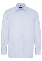 ETERNA LANGARM HEMD COMFORT FIT TWILL HELLBLAU STRUKTURIERT