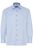 ETERNA LANGARM HEMD COMFORT FIT TWILL HELLBLAU STRUKTURIERT