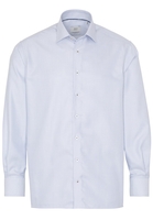 ETERNA LANGARM HEMD COMFORT FIT TWILL HELLBLAU STRUKTURIERT