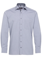 ETERNA LANGARM HEMD MODERN FIT CHAMBRAY GRAU UNIFARBEN