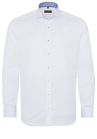 ETERNA LANGARM HEMD MODERN FIT COVER SHIRT TWILL WEISS UNIFARBEN
