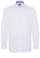 ETERNA LANGARM HEMD MODERN FIT COVER SHIRT TWILL WEISS UNIFARBEN