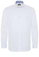 ETERNA LANGARM HEMD MODERN FIT COVER SHIRT TWILL WEISS UNIFARBEN