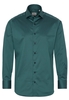 ETERNA LANGARM HEMD MODERN FIT GENTLE SHIRT TWILL PETROL UNIFARBEN