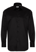 ETERNA LANGARM HEMD MODERN FIT GENTLE SHIRT TWILL SCHWARZ UNIFARBEN