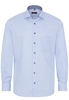 ETERNA LANGARM HEMD MODERN FIT HELLBLAU STRUKTURIERT