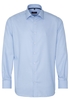 ETERNA LANGARM HEMD MODERN FIT HELLBLAU STRUKTURIERT