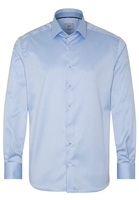 ETERNA LANGARM HEMD MODERN FIT HELLBLAU STRUKTURIERT