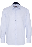 ETERNA LANGARM HEMD MODERN FIT HELLBLAU STRUKTURIERT