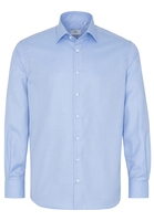 ETERNA LANGARM HEMD MODERN FIT HELLBLAU STRUKTURIERT