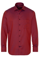 ETERNA LANGARM HEMD MODERN FIT HERBSTROT/ROYALBLAU STRUKTURIERT