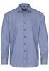 ETERNA LANGARM HEMD MODERN FIT KETTLANCÉ BLAU STRUKTURIERT