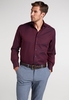 ETERNA LANGARM HEMD MODERN FIT KETTLANCÉ BORDEAUX STRUKTURIERT