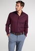 ETERNA LANGARM HEMD MODERN FIT KETTLANCÉ BORDEAUX STRUKTURIERT
