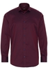 ETERNA LANGARM HEMD MODERN FIT KETTLANCÉ BORDEAUX STRUKTURIERT
