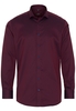 ETERNA LANGARM HEMD MODERN FIT KETTLANCÉ BORDEAUX STRUKTURIERT