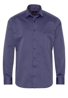ETERNA LANGARM HEMD MODERN FIT KETTLANCÉ FLIEDER/DUNKELBLAU