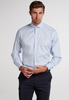 ETERNA LANGARM HEMD MODERN FIT KETTLANCÉ HELLBLAU STRUKTURIERT
