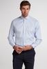 ETERNA LANGARM HEMD MODERN FIT KETTLANCÉ HELLBLAU STRUKTURIERT