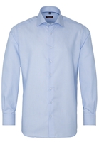 ETERNA LANGARM HEMD MODERN FIT KETTLANCÉ HELLBLAU STRUKTURIERT