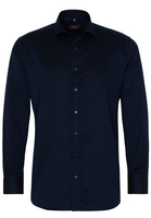 ETERNA LANGARM HEMD MODERN FIT KETTLANCÉ MARINEBLAU STRUKTURIERT