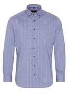 ETERNA LANGARM HEMD MODERN FIT LOTUS SHIRT TWILL BLAU KARIERT