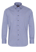 ETERNA LANGARM HEMD MODERN FIT LOTUS SHIRT TWILL BLAU KARIERT