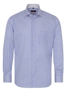 ETERNA LANGARM HEMD MODERN FIT LOTUS SHIRT TWILL BLAU/WEISS GESTREIFT