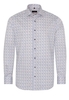 ETERNA LANGARM HEMD MODERN FIT LOTUS SHIRT TWILL BLAU/WEISS/BEIGE