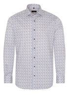 ETERNA LANGARM HEMD MODERN FIT LOTUS SHIRT TWILL BLAU/WEISS/BEIGE