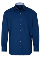 ETERNA LANGARM HEMD MODERN FIT MARINE STRUKTURIERT